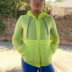 Free People neon windbreaker